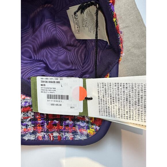 NWT GUCCI Multi Color Polyester Cap Size L - Picture 7 of 7